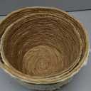 Okuna Outpost Woven Baskets for Storage, Round Basket (2 Sizes, 2 Pack)
