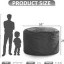 Hobestluk 5FT Bean Bag Chair Giant Bean Bag Chairs for Adults Large Bean Chairs with Removable Cover, Beanbag Chair with Filler, Adult Bean Bag Chairs for Living Room, Bedroom, 5FT - 50" x 50" x 24"