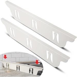Stove Gap Covers Stainless Steel with White Coated, Stove Gap Filler | Heat Resistant & Easy to Clean Stove Counter Gap Cover, Upgraded Wider Top Perfect Fit White Stove and Counter Guard (23.5"L)