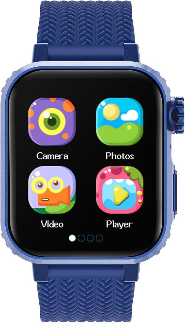 Vakzovy Kids Smart Watches Boys Toys Age 4-12, Smart Watch for Kids with 32 Games Telescopic Camera Video Music Player Alarm Calculator Flashlight Pedometer Birthday Gift for Girls Ages 6 7 8 9 10