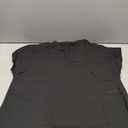 BTFBM Womens Summer Tops 2025 V Neck Short Sleeve Tshirt Loose Flowy Tunics Solid Color Dressy Casual Blouse Shirts (XL, Black)