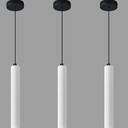 Concrete ﻿Linear White Pendant Light,Modern Industrial Hanging Cement Pendant Lighting Fixture for Kitchen Island Dinning Room Bedroom Bedside Table Pendant Lights(3-Pack)