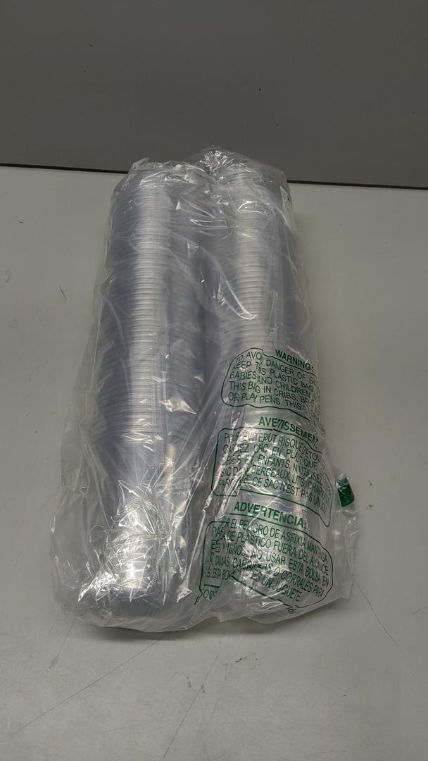 Homestockplus 15 oz Clear PET Plastic Cups 100 Pack  UShaped Disposable OpenTop Plastic Cups, Crystal Clear Ice Coffee Cups To Go for Iced Coffee, Smoothies, Bubble Tea & Outdoor Gatherings