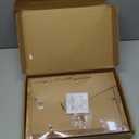 iRahmen 8x12 Picture Frame Set of 2, Rustic Brown Wood Frame with High Definition Glass, Display Pictures 6x8 with Mat or 8 x 12 without Mat for Horizontal or Vertical Tabletop and Wall Mounting