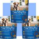 N-Bone Puppy Teething Rings Chicken Flavor Dog Treat, 18 Rings Total, 21.6-oz - Natural Puppy Chew Toys Alternative for Teething Discomfort - Small and Large Dogs (EXP 09/21/27)