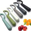 Trez Treamer 6-Pack Vegetable Peeler for KitchenY Peeler Stainless Steel Potato Peeler Set for Apple Veggie Carrot Fruit Zucchini Cucumber Safe Peelers Bulk with Non-Slip Handle (P)