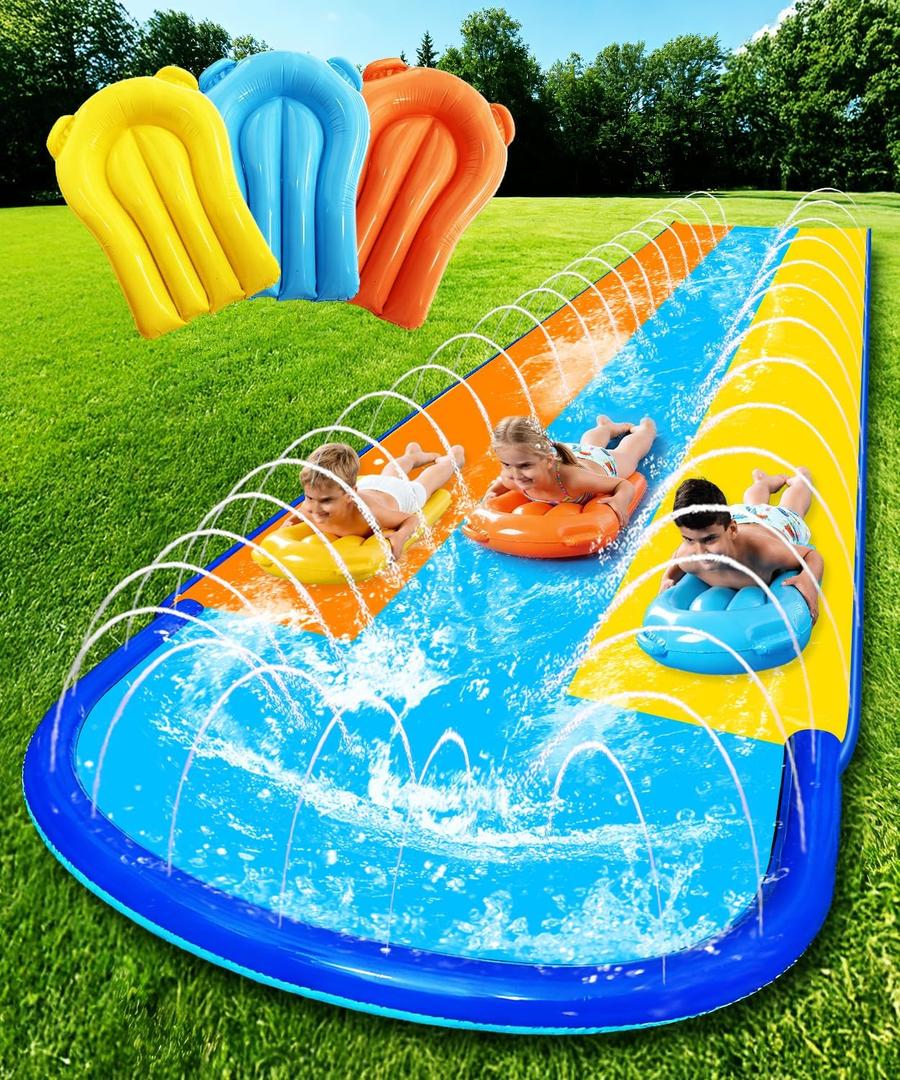 Water Slides for Kids Backyard, 22.1ft*82in Slip and Slide