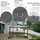 90% 10x30 FT Sun Shade Cloth with D-Rings, Sun Shades Outdoor Patio, Gray