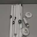 Tension Curtain Rod 32-90Inch White Shower Rod Adjustable Curtain Rods No Drilling Spring Rods Tension Rod for Bathroom, Windows, Closets, Doorway, Shower