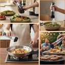 Electric Salt and Pepper Grinder Set with LED Light, 5 External Adjustable Coarseness, 800mAh Battery Life, 100ml*2 Large Capacity and Upgraded 2-Speed SettingThe Ultimate Kitchen Companion