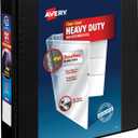 Avery Heavy-Duty View Binder with 1.5" One Touch EZD Ring, Black, 1 Binder (79695)