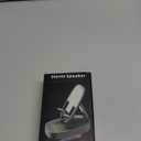 Cell Phone Stand with Wireless Bluetooth Speaker, Unique Gifts for Men/Women, Adjustable Phone Holder with 5 LED Light Modes, Anti-Slip Base HD Surround Sound, Phone Speaker Amplifier for iPhone/iPad (Black)