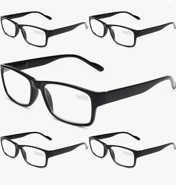 Gaoye Professional Reading Glasses for All Day - Computer Readers with Blue Light Protection - Value Pack