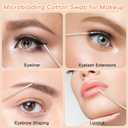 1000 Pcs Double Pointed Cotton Swabs for Nails, 4 Inch Lint Free Microblading Cotton Swab for Makeup, Nail Polish Clean Up Tool, for Beauty, Precision Makeup and Craft Applicators