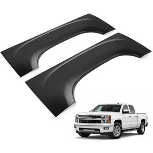 ALMULOO Truck Bed Wheel Arch Repair Panel Compatible with 2007-2014 Chevy Chevrolet Silverado 1500 2500HD 3500HD Letf + Right Side Upper Wheel Arch Patch Quarter Panels