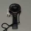 SWEETFULL Handheld Portable Fan, 5000mAh Rechargeable Battery, 6 Speed Wind, LED Digital Display, Foldable Electric Personal Mini Travel Fan with Backup Power, Summer Essentials Gifts for Women Girl (Black)