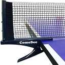 Comesee Kioos Collapsible Table Tennis Net Professional Steel Ping pong Net Clip Grip Mesh Training Competition Portable Tension Adjustable Post (Navy)