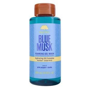 Tree Hut Blue Musk Foaming Gel Wash, Hydrating & Moisturizing Body Wash with Shea Butter & Nourishing Essential Oils, Daily Cleanser for Soft Smooth Skin, 18 fl oz