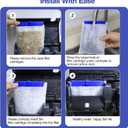 xbbwmrs 8-Pack Large Replacement Filter Cartridges Compatible with Tetra Whisper Bio-Bag Filters Large Aquarium Filter Cartridges for Whisper 20i/40i IQ20/30/45/60 PF20/30/40/60 Power Filters