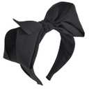 Black Big Bow Headbands for Women Halloween Bowknot Headbands Cute Black headband with bow Cosplay Costume Party accessories for women Girls