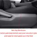 EKR Sienna Seat Covers for 2021 2022 2023 2024 2025 2026 Toyota Sienna LE, XLE,8 Seats,2nd Row 4/2/4 Split,Waterproof Seat Covers Full Set for Trucks - Three Row,Neoprene (Black)