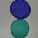 Replacement Lids for Pyrex Containers Round Glass Food Plastic - (2) 2-Cup Orange, (2) 4-Cup Teal, (2) 7-Cup Blue - BPA-Free, Dishwasher & Microwave Safe (Bundle 1)