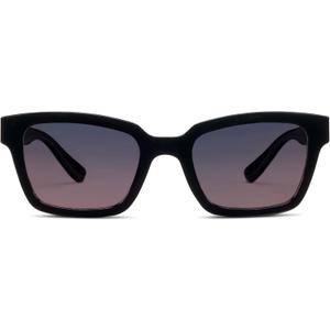 Peepers by PeeperSpecs Women's Myrtle Sun Rectangular Sunglasses (Black)