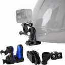 Motorcycle Helmet Chin Mount for Gopro, Action Camera Chin Mount for Motorcycle Dirt Bike Helmet 270 Rotatable Adjustable, Compatible with GoPro Hero 13/12/11, Insta360, DJI Osmo Action Camera
