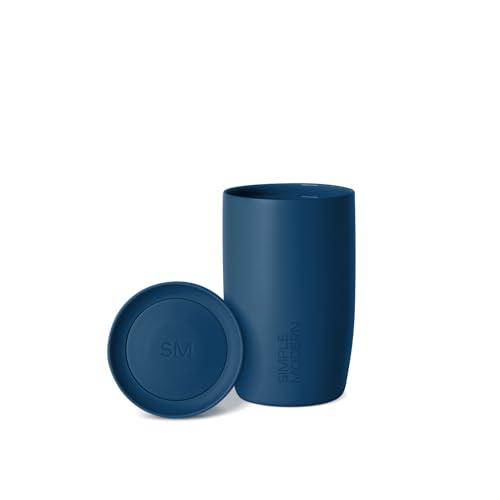 Simple Modern Travel Coffee Mug Tumbler with 360° Lid | Ceramic-Lined Insulated Stainless Steel Cold Brew Iced Coffee Cup | Gifts for Women Men Her Him | Voyager Signature | 12oz | Slumberland