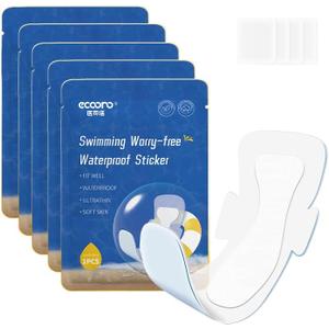 Waterproof Pads for Swimming, Skin Friendly Private Area Protection, Waterproof Private Patches, Dirt Prevention for Swimming, Daily Activities, Bathing, Spa & Water Sports