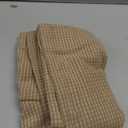 SUBRTEX Stretch Couch Arm Covers Set of 2, Checkered Sofa Arm Slipcovers, Anti-Slip Armrest Covers for Recliner and Armchairs, Pet Proof, High Stretchy, Hook & Loop Tape, Sand Yellow