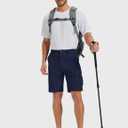 MAGCOMSEN Mens Hiking Cargo Shorts 9" Quick Dry Lightweight Shorts with 7 Pockets Outdoor Work Shorts Fishing Casual 30