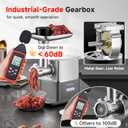 AAOBOSI Meat Grinder Electric 3000W Max with 60dB Quiet DC Motor, Auto-Reverse & Storable Food Pusher - 3 Speed Settings,Grinding, Sausage & Kibbe Making for Home Use