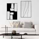 VIOLABBEY 24x36 Poster Frame Set of 5, Black Picture Frames for Wall Mounting Vertically or Horizontally, Gallery Wall Frame