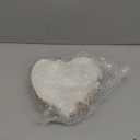 WHJY Set of 2 Porcelain Heart Shaped Bowls, 7 inches White Ceramic Dish Set for Valentines Day, Salad, Fruit, Cereal and Appetizer