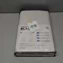 INOVADAY 100% Blackout Curtains for Bedroom, Black Out Curtains 84 Inch Long, Clip Rings Linen Blackout Drapes, Thermal Insulated Room Darkening for Living Room, 2 Panels - Beige,W50xL84