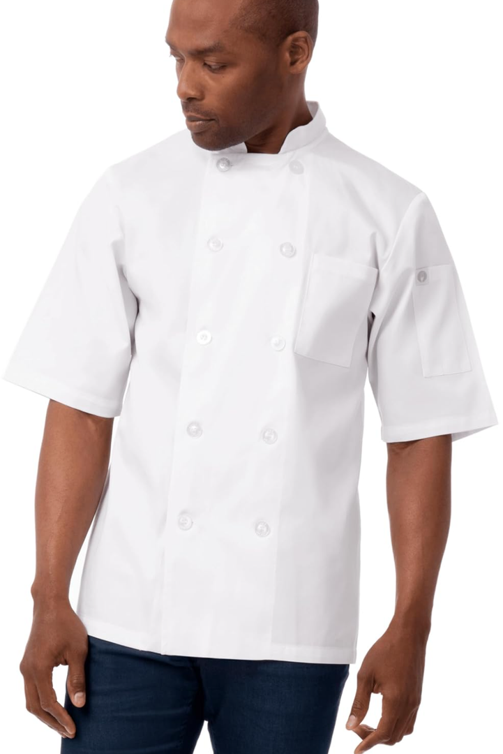 Chef Works Unisex Volnay Chef Coat (White, Medium)