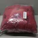 2 Pack Square Seat Cushion Chair Pads for Kitchen Dining Chairs, Soft Comfort Velvet Chair Mat Pillow Cushions with Ties for Office Desk Living Room Tatami 15.5", Burgundy