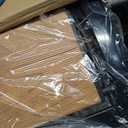 WOA WOA Step Ladder, Widening Pedals for Extra Balance, Lightweight Step Stool, Easy to Move Around, Foldable Ladder, Space Saving, Anti-Slip Stepladder 300 lbs Capacity (2 Step, Black & Wood Grain)