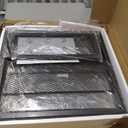 FAHKNS Mini Fridge Stand with Storage Sturdy Metal Frame Mini Fridge Cabinet with 360 Universal Wheels and Adjustable Feet, Suitable for Home, Apartment, Office