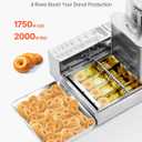 VEVOR Commercial Automatic Donuts Machine, 4 Rows Donuts Making Equipment, 240 pcs/hour Electric High Power Doughnut Maker, Stainless Steel Frying Auto Fryer, with Intelligent Control