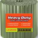 LAVEVE Corrugated Metal Garden Edging 10" x 20Ft, Landscape Edging Border for Lawn, Flower Bed, Garden Fence, Paver Edging (Mint Green)