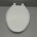 KOHLER 4636-RL-0 Cachet ReadyLatch Elongated Slow Close Toilet Seat, Soft Close Toilet Seat Quiet Lid, Contoured Grip-Tight Bumpers Installation Hardware, Apartment Essentials, White