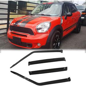 4PCS Side Window Wind Deflectors for Mini Countryman R60 2011-2015 J027