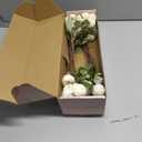 Artificial Flowers for Vases 20 Inch 10 Stems, Silk Dried Fake Mums Bouquet Indoor Faux Floral Arrangements for Decoration (White)