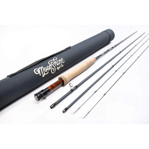 Moonshine Rod Company Fly Fishing Rod with Carrying Case and Extra Rod Tip Section Fast Action, The Vesper, 5wt 9'