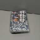 Vintage Entryway Rug Indoor, Navy Washable Rug 2x3, Small Area Rug with Non-Slip Backing, Floral Print, Thin Faux Wool Super Soft Door Mat for Kitchen, Entrance, Bedroom, Office (Navy and White)