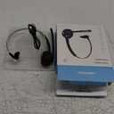 TECKNET Bluetooth Headset, Wireless Headset with Noise Canceling Microphone for Trucker, On-Ear Bluetooth Headphone with Mute Mic for Work (Black & White)