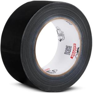 Team Gaffer Black Professional-Grade Gaffer Tape | Water-Resistant, Heavy-Duty & No-Residue for Reliable & Convenient Repairs, Marking, Cable Management | 2 inches x 30-Yard Per Roll (Pack of 1)