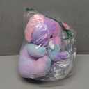 Hopearl Colorful LED Musical Stuffed Elephant Light up Singing Plush Elephish Adjustable Volume Lullaby Animated Soothe Birthday Festival for Kids Toddlers, Rainbow, 11''